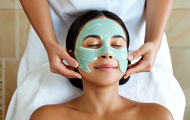 뷰티컨설턴트 고객 유지 전략 - Personalized Spa Treatment**

"A fully clothed woman receiving a facial treatment in a serene spa en...