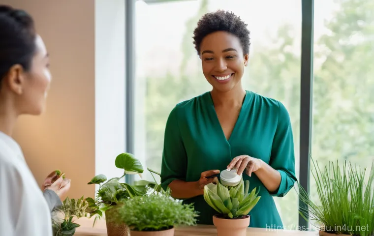 뷰티컨설턴트 학습 로드맵 작성 - **"Modern Beauty Consultation: Tech-Enhanced Personalization"**: A dynamic medium shot of a friendly... 뷰티컨설턴트 학습 로드맵 작성 - **"Modern Beauty Consultation: Tech-Enhanced Personalization"**: A dynamic medium shot of a friendly...