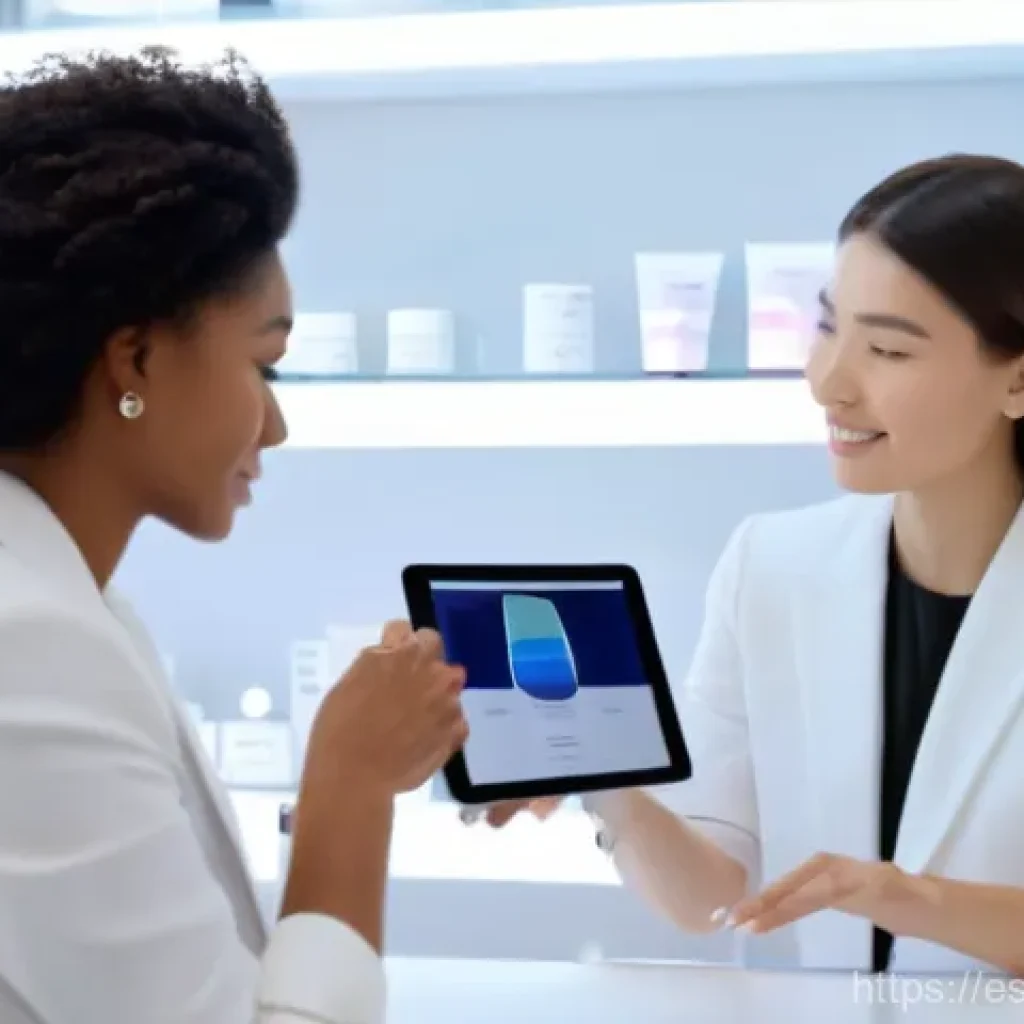 뷰티컨설턴트 새로운 직업군 소개 - **"A modern and elegant beauty consultation room bathed in soft, natural light. A professional femal...