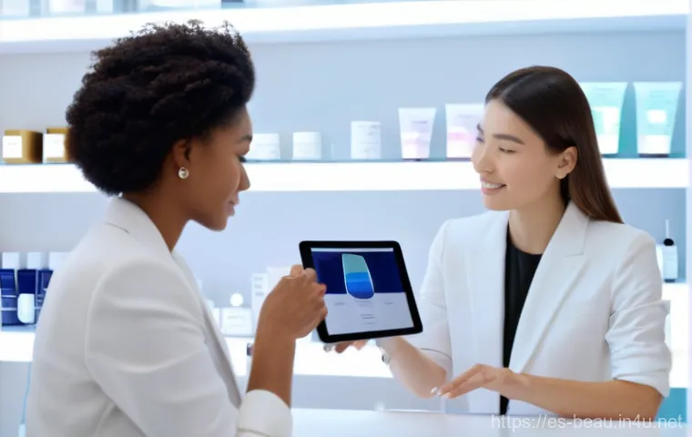 뷰티컨설턴트 새로운 직업군 소개 - **"A modern and elegant beauty consultation room bathed in soft, natural light. A professional femal...