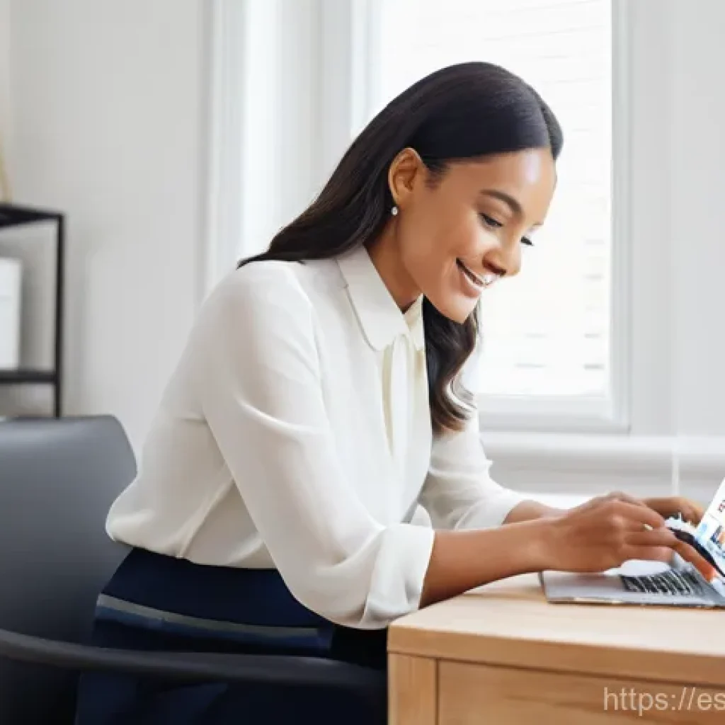 뷰티컨설턴트 학습 자료 추천 - **Digital Marketing and Content Creation:** A professional beauty consultant, a woman in her 30s wit...