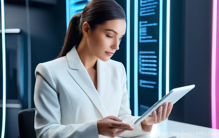 뷰티컨설턴트 학습 자료 추천 - **Digital Marketing and Content Creation:** A professional beauty consultant, a woman in her 30s wit...